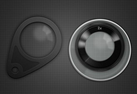 Vector Magnifying Glass Loupes