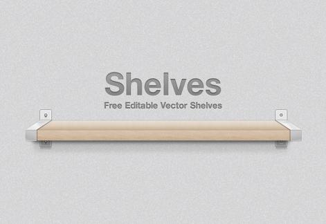 Free Vector Shelves