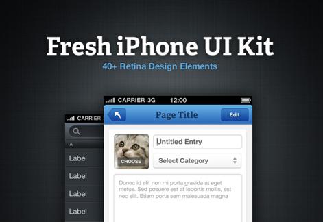 Fresh iPhone UI Kit
