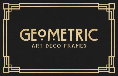 Geometric Art Deco Frames