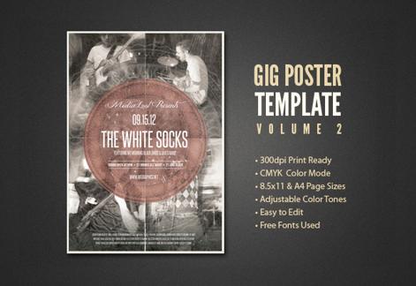 Gig Poster Template - Vol 2