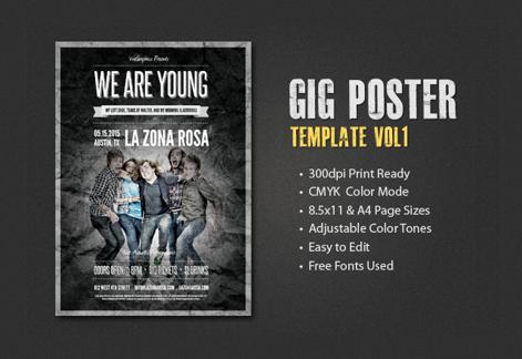 Gig Poster Template - Vol 1