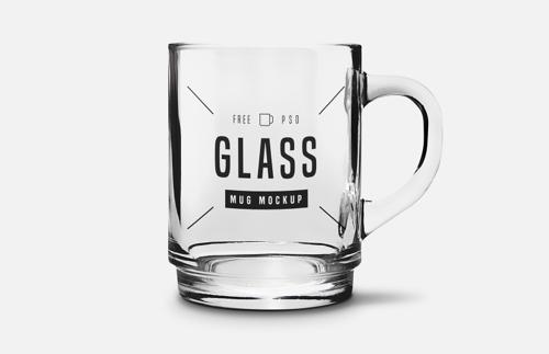 Free Glass Mug Mockup