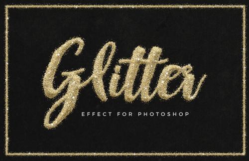 Glitter Text Effect for Photoshop