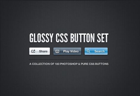 Glossy CSS Button Set
