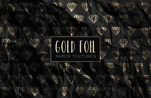 Gold Foil Wrapping Paper Textures