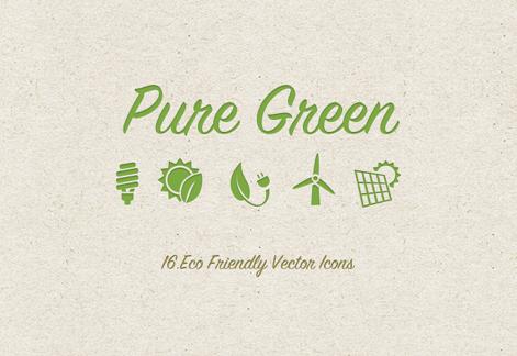 Green Eco Friendly Icons