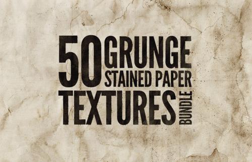 Grunge Stained Paper Textures Bundle