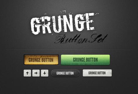 Grunge Button Set