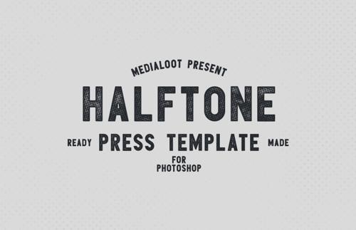 Halftone Press Template