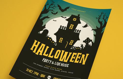 Halloween Party Flyer Template