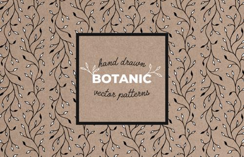 Hand Drawn Botanic Patterns