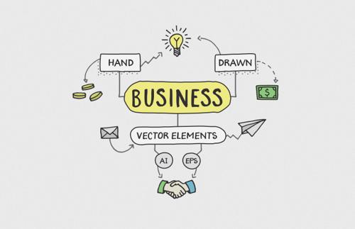 Hand Drawn Business Elements