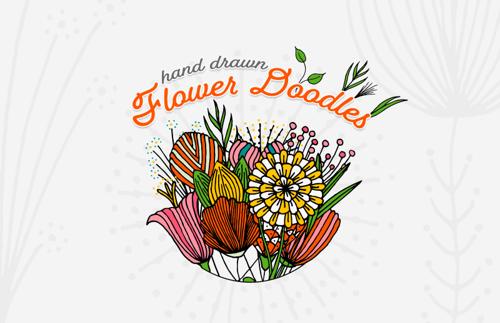 Hand Drawn Flower Doodles