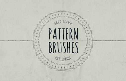 Hand Drawn Pattern Brushes - Illustrator