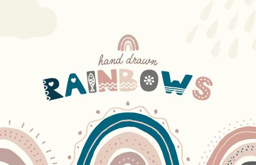 Hand Drawn Rainbows