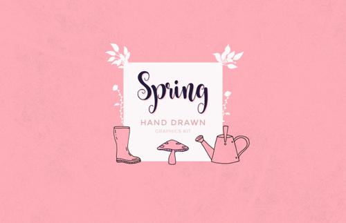 Hand Drawn Spring Graphics