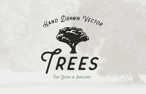 Hand Drawn Vector Trees