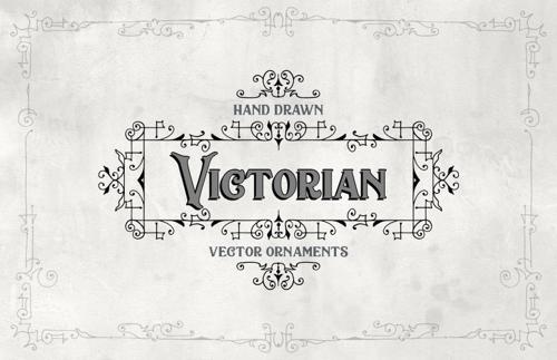 Hand Drawn Victorian Vector Ornaments