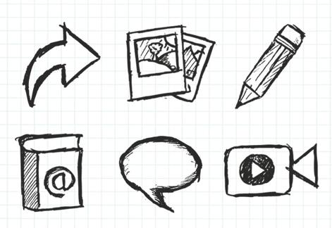 Sketchy Hand Drawn Icons