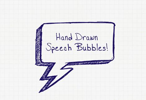 Hand Drawn Speech Bubbles
