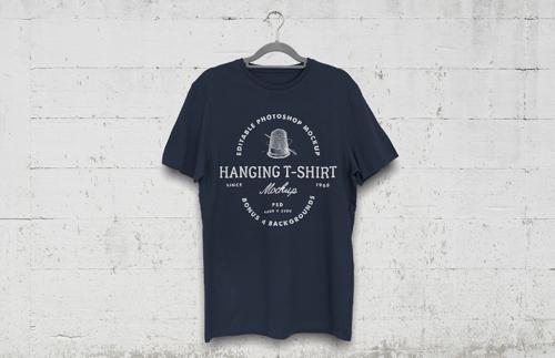 Hanging T-Shirt Mockup