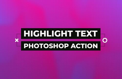 Highlight Text Photoshop Action