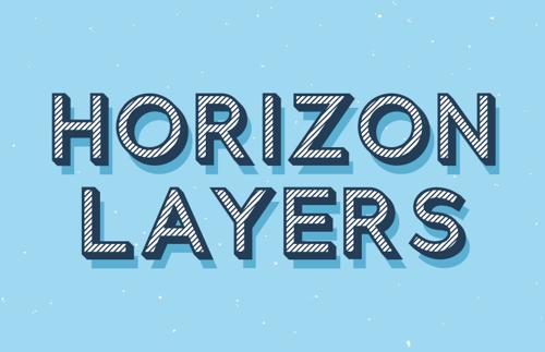 Horizon Layers Font