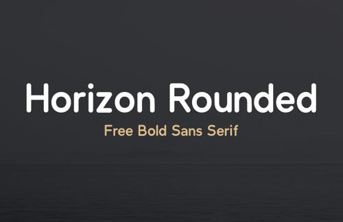 Horizon Rounded - Free Font