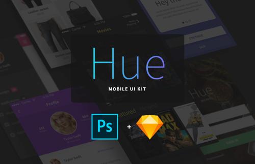 Hue - 44 Screens for iOS App Design