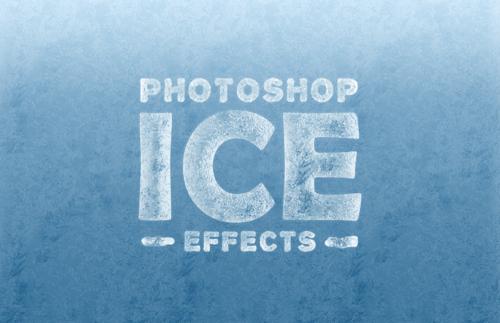 Ice Effects for Photoshop (Text & Shapes)