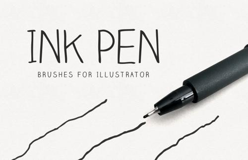 Ink Pen Illustrator Brushes
