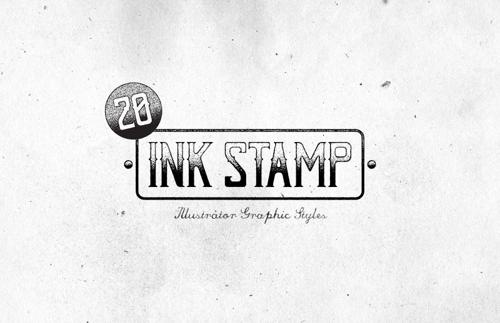 Ink Stamp Illustrator Graphic Styles