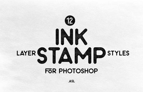 Ink Stamp Photoshop Layer Styles