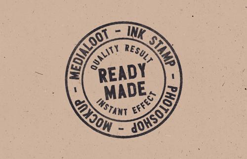 Ink Stamp Photoshop Mockup