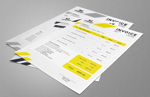 Invoice Template (AI, Word)