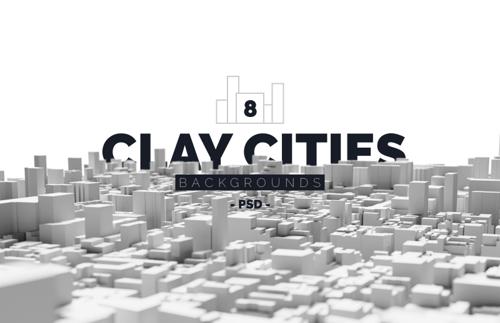 Isolated Clay Cities Backgrounds