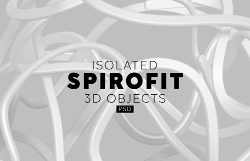 Isolated Spirofit 3D Objects