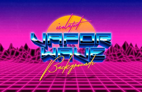 Isolated Vaporwave Backgrounds