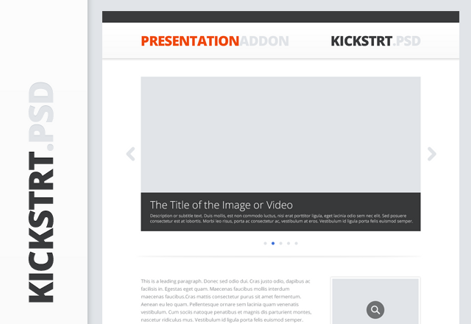 KickstrtPsd - Presentation Addon