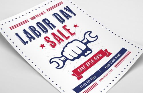 Labor Day Sale Flyer Template