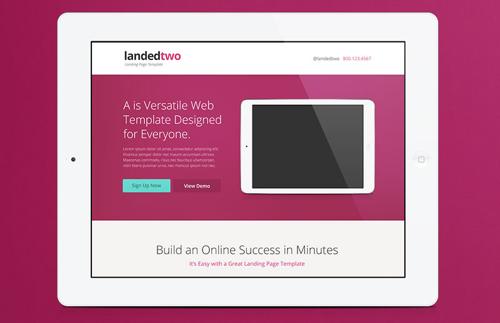Landed 2 – PSD Template