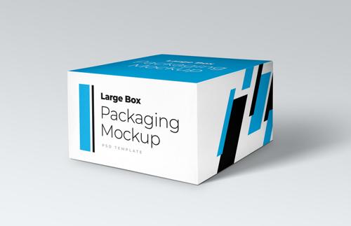 Free Large Box Packaging Mockup