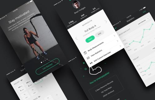 Lifter - Fitness App UI Kit