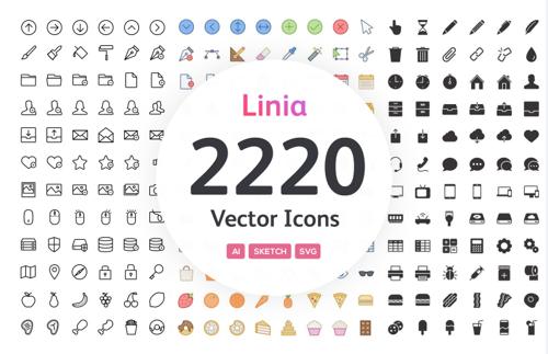 Linia - Complete Icon Set
