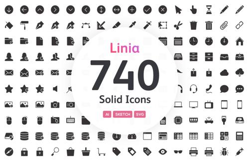 Linia - Solid Vector Icons