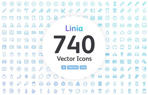 Linia - Line Vector Icons