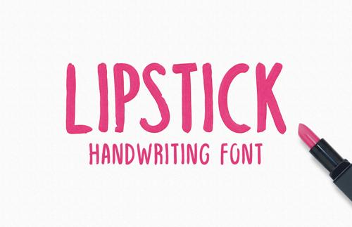 Lipstick Handwriting Font