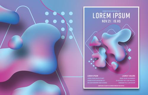Liquid Gradient Poster Templates
