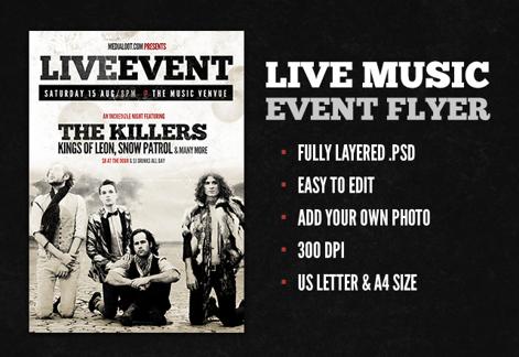 Indie Live Music Event Flyer